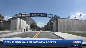 Clarksville Flood Wall Opens