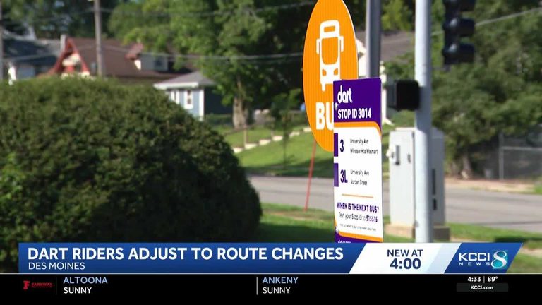 Dart Changes Public Bus Routes