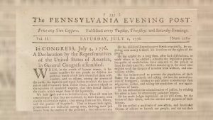 Declaration Of Independence Published