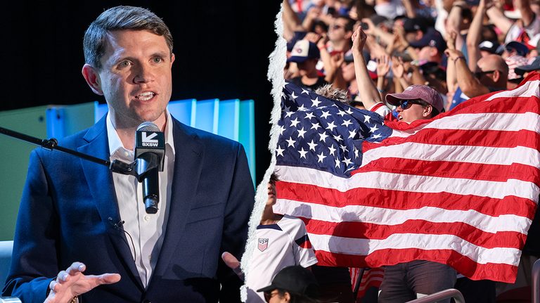 Dem Senate Hopeful Slammed For Calling American Flag Complicated Symbol