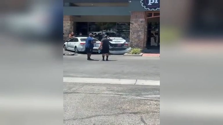 Driver Crashes Into Planet Fitness