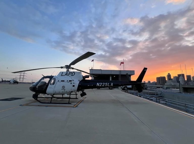 Drone Hits Lapd Helicopter