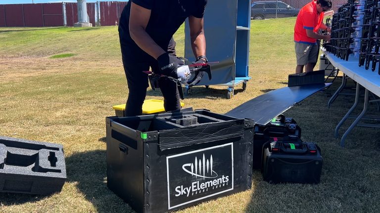 Drone Show Celebrates 4Th Of July In Santa Maria