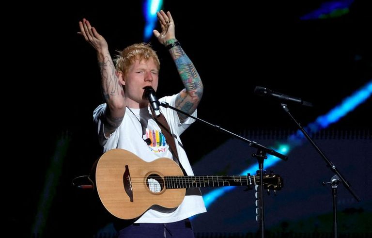 Ed Sheeran Visits England Team