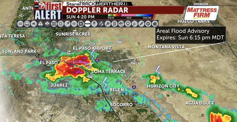 El Paso Flood Advisory