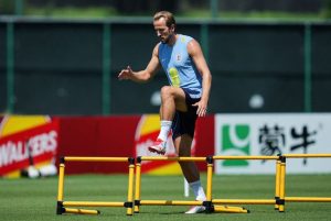 England Captain Harry Kane Plays Golf With Trump