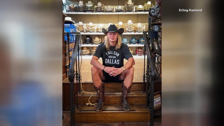 Erling Haaland Shops In Dallas