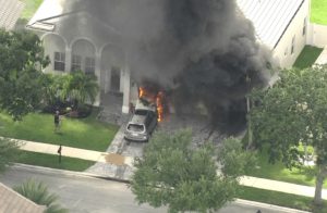 Fire Breaks Out At Home In Weston