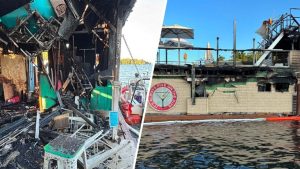 Fire Destroys Floating Bar On Lake Winnipesaukee