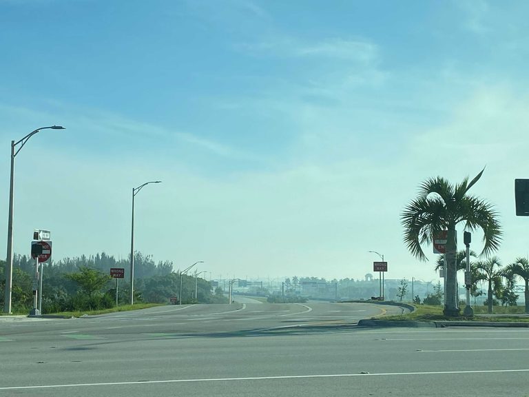Fireworks Debris Causes Haze Over Palm Beaches