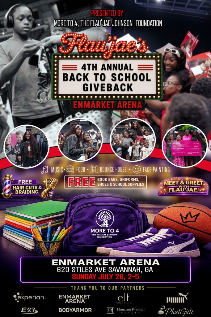 Flau Jae Johnson Hosts Back To School Giveback