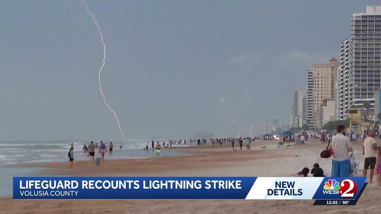 Florida Lifeguard Survives Lightning Strike