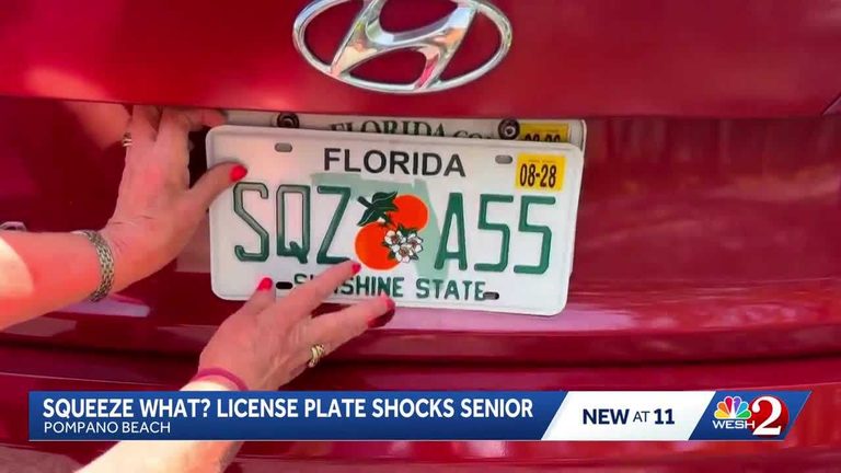 Florida Woman Receives Unfortunate License Plate