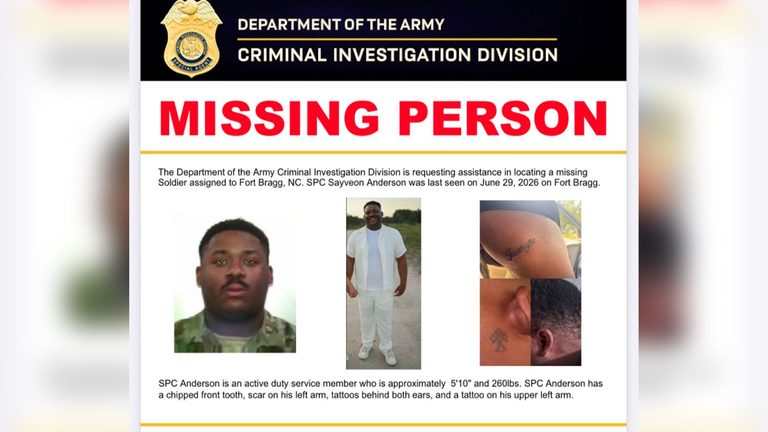 Fort Bragg Soldier Missing