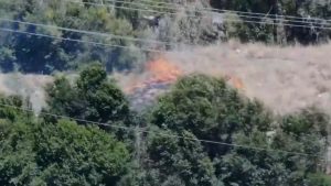 Grass Fire Near Town Center Drive In Colorado Springs