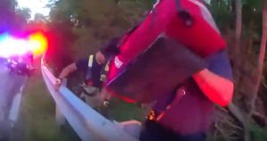 Green Township Fire Rescues Motorcyclist