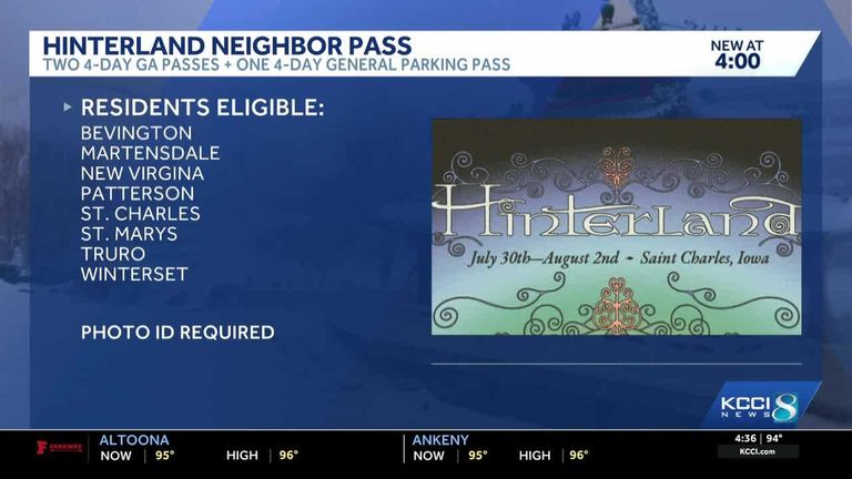 Hinterland Music Festival Offers Free Passes