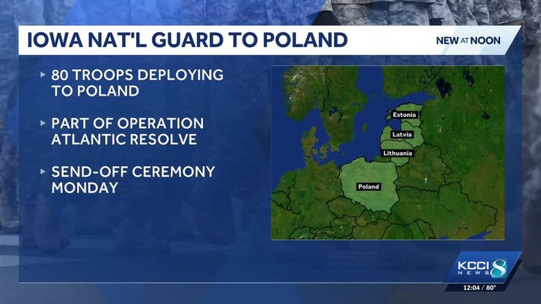 Iowa National Guard Deploys To Europe