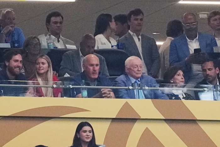 Jerry Jones Attends World Cup Semifinals At At T Stadium