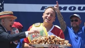Joey Chestnut Wins 18Th Hot Dog Eating Contest
