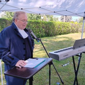 John Adams Reenactor Performs At Pardee Morris House