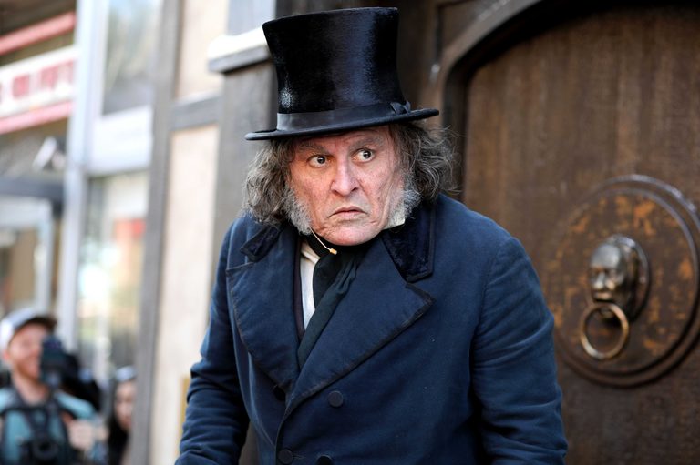Johnny Depp Appears As Ebenezer Scrooge