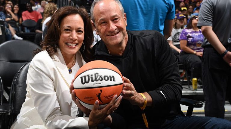 Kamala Harris Speaks At La Sparks Game