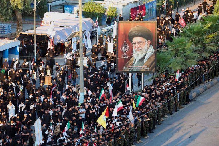 Khamenei Funeral Procession Enters Iraq