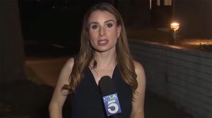 La Reporter Keeps Calm During Live Shot