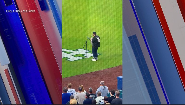 Las Cruces Saxophonist Plays National Anthem