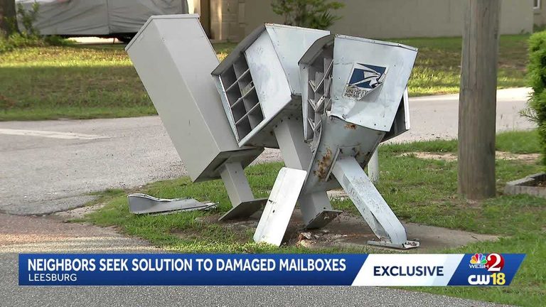 Leesburg Mailboxes Damaged