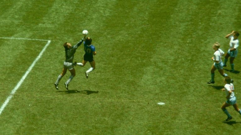 Maradona S Hand Of God Ball Up For Auction