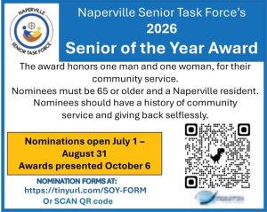 Naperville Seeks Senior Of The Year Nominations