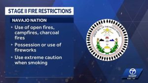 Navajo Nation Enacts Stage 2 Fire Restrictions