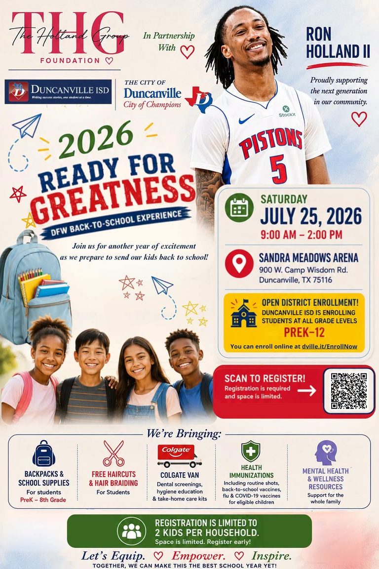 Nba Star Ron Holland Ii Hosts Back To School Day