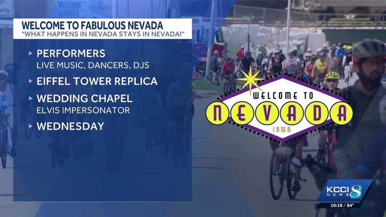 Nevada Iowa Embraces Vegas Theme For Ragbrai