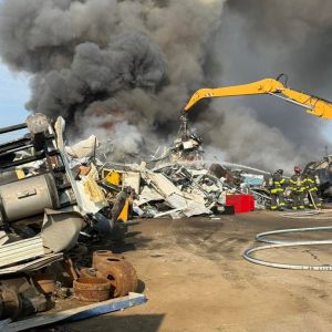 New Castle Scrapyard Fire