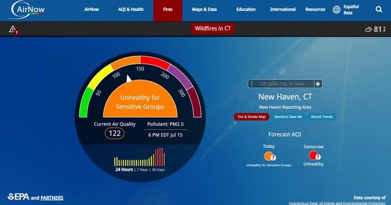 New Haven Air Quality Alert