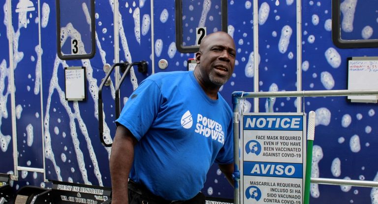New Haven Mobile Showers Halted