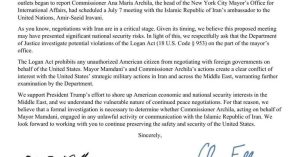 Nyc Mayor S Iran Meeting Sparks Probe Request