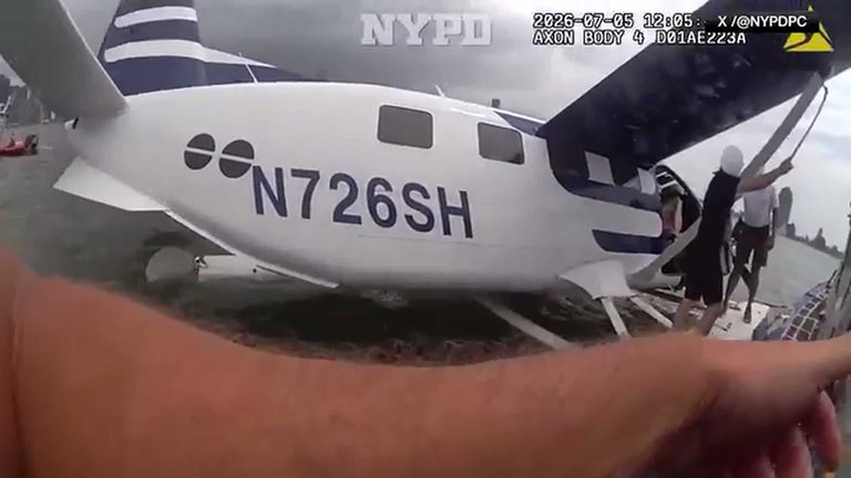 Nypd Rescues Seaplane Passengers