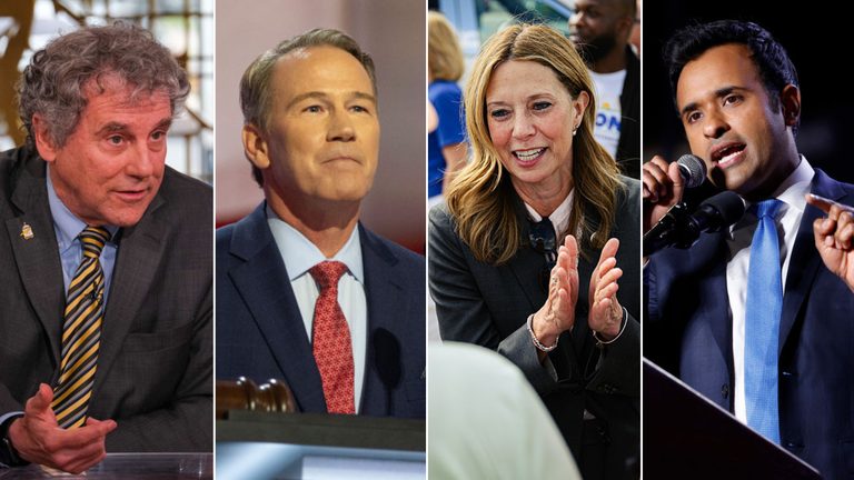 Ohio Governor Senate Races Deadlocked