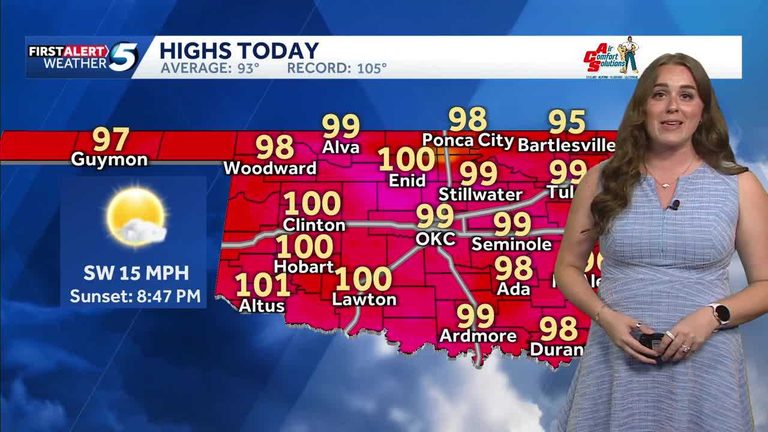 Oklahoma City Expects Hot Friday Weekend Storms