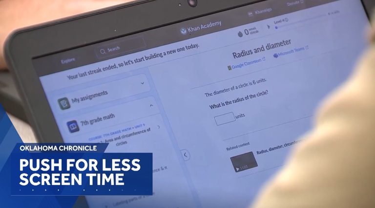Oklahoma Mother Advocates For Less Screen Time In Schools