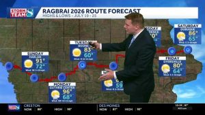 Ragbrai Forecast Hot Start Cooler Temps Ahead