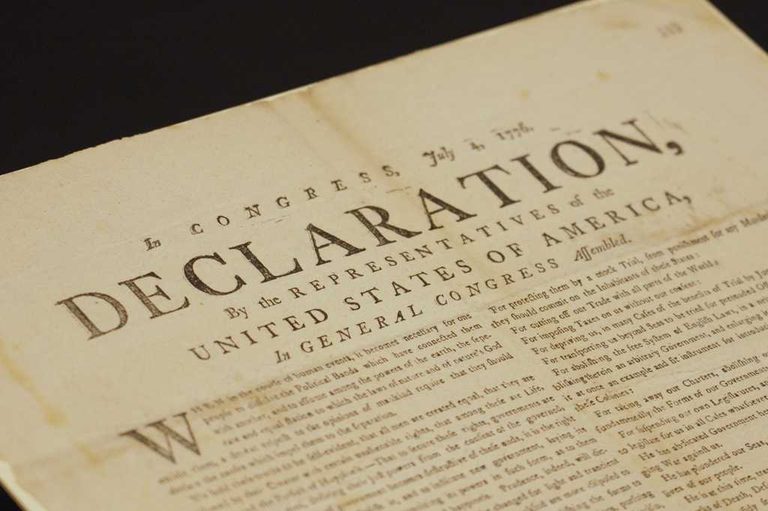 Rare Declaration Of Independence Copy Found