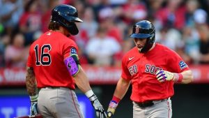 Red Sox Sweep Angels Gain Ground In Al Wild Card