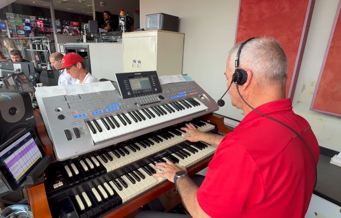 Reds Organist Celebrates 16 Years