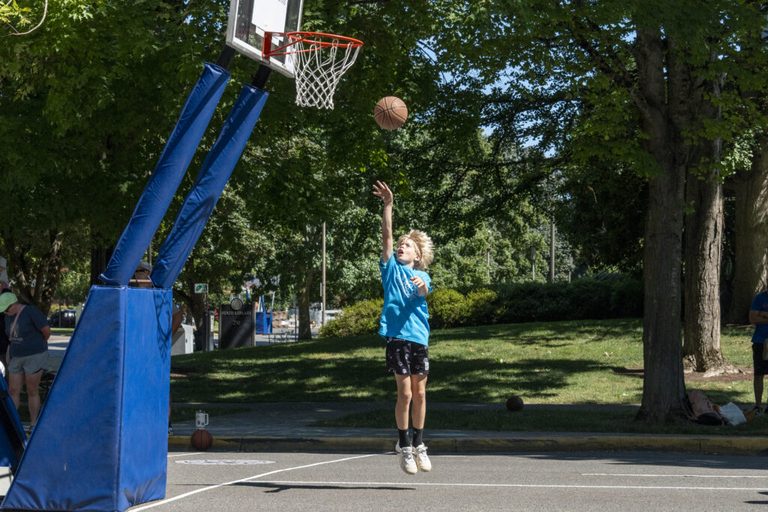 Salem Kids Learn Basketball Basics