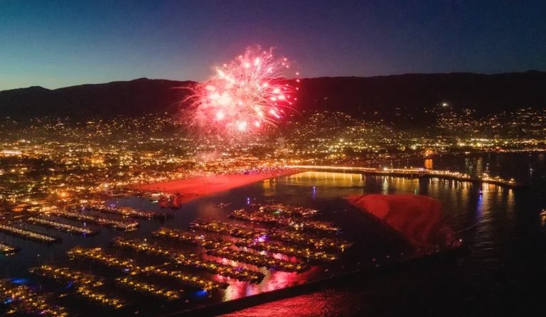 Santa Barbara Hosts Waterfront Fourth Of July Fireworks
